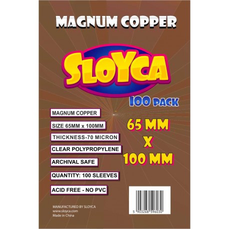 SLOYCA Koszulki Magnum Copper (65x100mm) 100 szt.