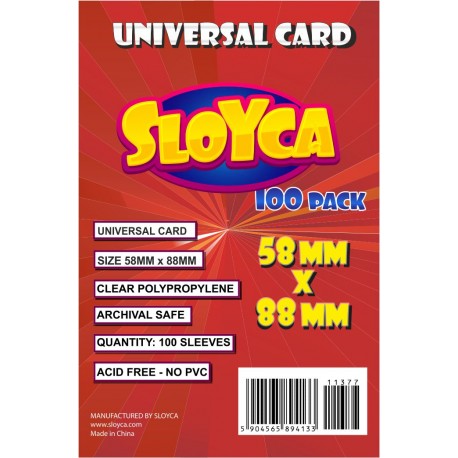 SLOYCA Koszulki Universal Card (58x88mm) 100 szt